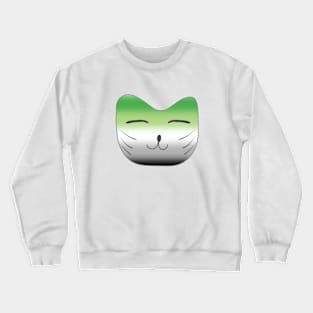 Pride Cat Aromantic Crewneck Sweatshirt